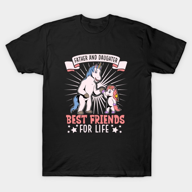 Friends for life - father and daughter T-Shirt by Modern Medieval Design